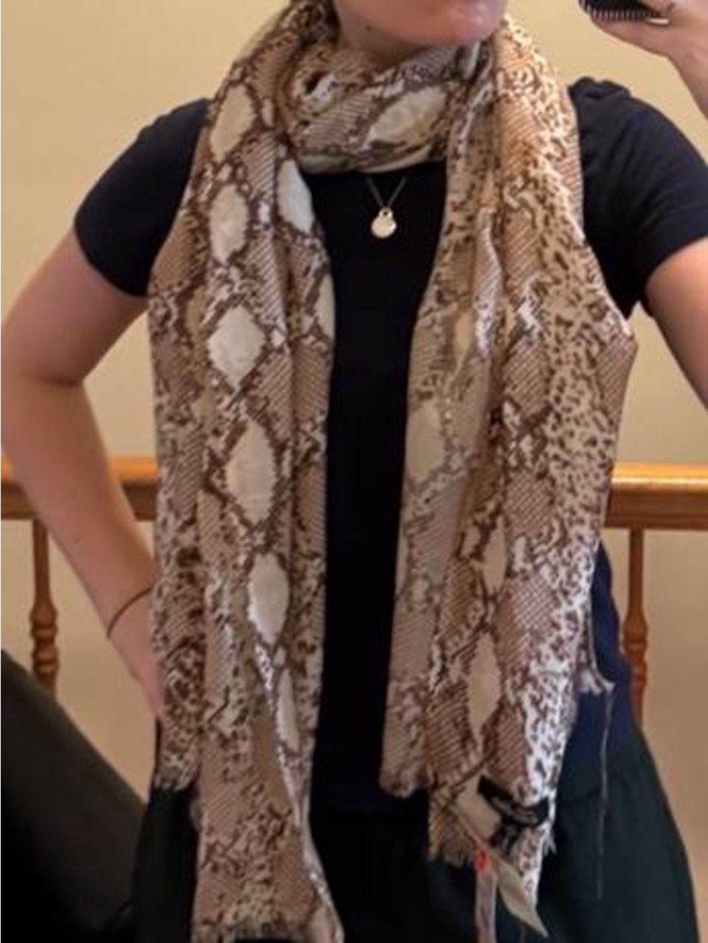 Torino brand new with tags snake skin print scarf